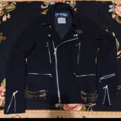 ジュンヤワタナベ×ルイスレザー 縮絨 ダブルライダースジャケット 