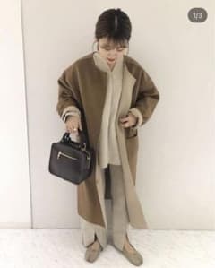 ディスコート　ウールロングコート　リバーシブルのサムネイル
