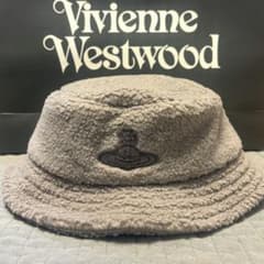 Vivienne Westwood ボア バケットハット グレー バケハのサムネイル