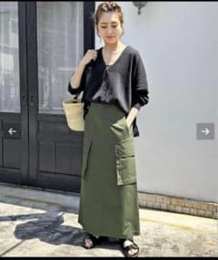 定価14300円 Spick & Span カーゴポケットIラインスカート 38 - メルカリ