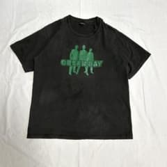 Green Day 그린 데이 밴드 T셔츠 양면 프린트 블랙 반소매