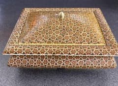 ペルシャ寄木象嵌細工ハータムカーリー ジュエリーボックス - メルカリ