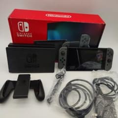 ⑦ Nintendo Switch 本体 グレー ドック付き - メルカリ