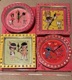 希少　NAITO RUNE WALL CLOCK 4種セット 内藤ルネのサムネイル