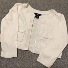 カーディガン babyGap ホワイト　白　キッズ 12-18months 90のサムネイル