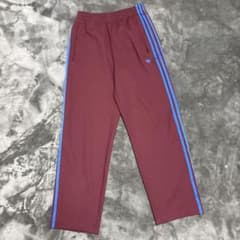 70s adidas トラックパンツ ジェンダーニュートラル マルーン ジャージのサムネイル
