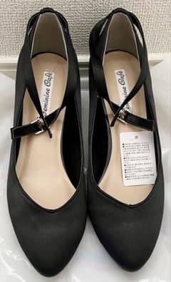 Feminine Café ブラック ハイヒール Lサイズのサムネイル