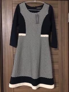 ♡未使用タグ付上品配色ワンピース♡のサムネイル