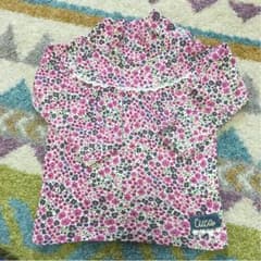 女の子 トップス 花柄 ハイネック 90cmのサムネイル