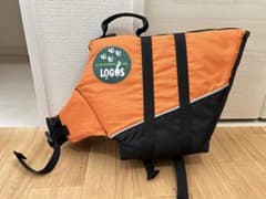 LOGOS 犬用ライフジャケット Sサイズ オレンジ/ブラックのサムネイル