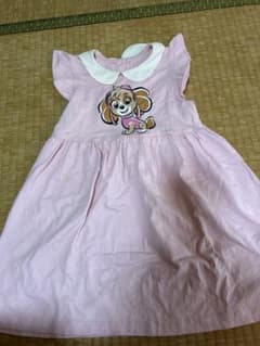 スカイ プリント ピンク ワンピース 4歳のサムネイル