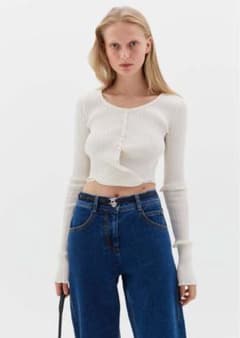 LOW CLASSIC KNIT WRAP CARDIGAN カーディガン