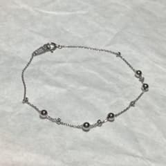 ヴァンドームアオヤマ プラチナ Pt850 ステーションブレスレット 