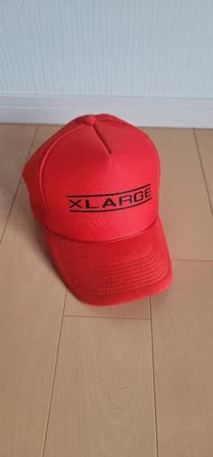 美品 X-LARGE 赤 メッシュキャップのサムネイル