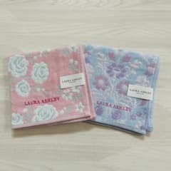 LAURA ASHLEY ガーゼ ハンカチ 2枚セット ピンク・水色 - メルカリ