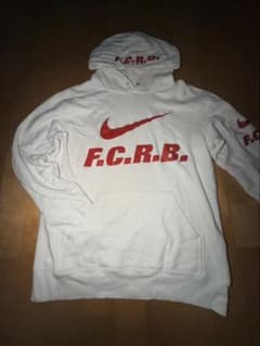 F.C.R.B. × NIKE コラボ ホワイト M 短丈 パーカーのサムネイル