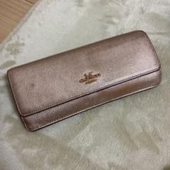 COACH コーチ 長財布　ピンク　シルバー　ゴールドのサムネイル