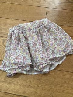 ラプンツェル 総柄 キュロット　フリルスカート風　キッズのサムネイル
