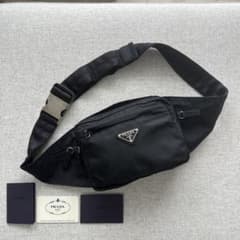 ☆超美品☆PRADA コミックプリント ボディーバッグ ウエストバッグ ブラック ☆超美品☆PRADA コミックプリント ボディーバッグ ウエストバッグ