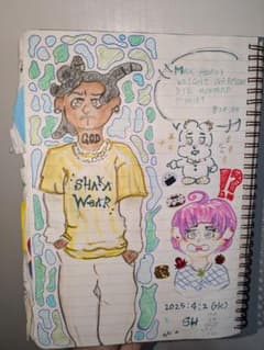 ハンドメイド 手描きイラスト アート ノートのサムネイル