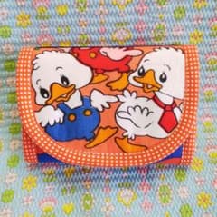 【ハンドメイド】レトロポップ コインキャッチャー アヒルさん 小銭入れ 財布⑭のサムネイル