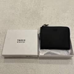TAKEO KIKUCHI 二つ折り財布 ブラック 070-09423 TAKEO KIKUCHI 二つ折り財布 ブラック 070-09423 - メルカリ