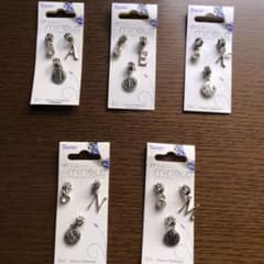 イニシャルチャーム　5点　イニシャルA E K N Mのサムネイル
