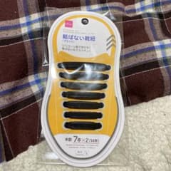 結ばない靴紐　ブラックのサムネイル