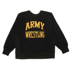 リバースウィーブARMY WRESTLING ブラック ツートン - メルカリ