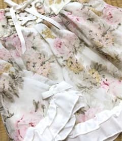 Lizlisa シフォン花柄フリルスカート　スカパンのサムネイル