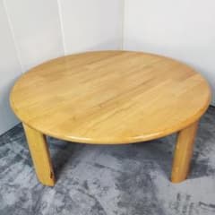 円卓 ちゃぶ台 テーブル 折りたたみ 木製 座卓 丸 80cm レトロ