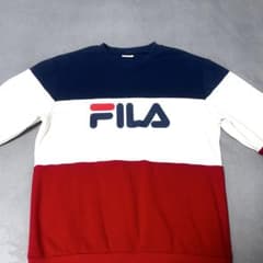 ✨美品✨FILA フィラ メンズ　レディース　スウェット トレーナー LLのサムネイル