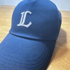 Lロゴ 刺繍 野球 キャップ ネイビーのサムネイル
