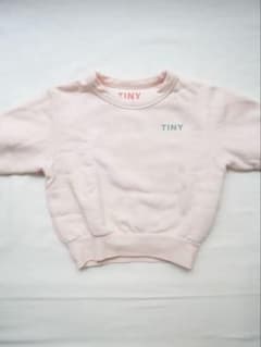 TINYCOTTONS ロゴスウェット ピンク 2Yのサムネイル