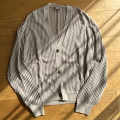 UNIQLO ユニクロ 透かし編みカーディガン ベージュ Lのサムネイル