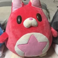 흰 고양이 프로젝트 봉제 붉은 색