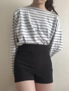 papermoon ペパームーン　ショートパンツ　黒のサムネイル