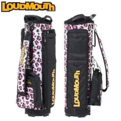 新品 LOUDMOUTH ラウドマウス キャディバッグ ピンクレオパード - メルカリ