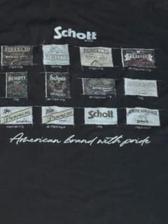 schott tシャツ 歴代タグ　XL ブラックのサムネイル