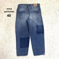 希少　ミナペルホネン　デニム　パンツ　always パッチワーク　L 40 希少 ミナペルホネン デニム パンツ always パッチワーク L 40 - メルカリ