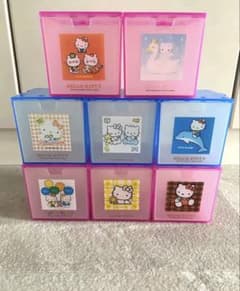 ハローキティ 収納ボックス 9個セット 1999年物 平成レトロ