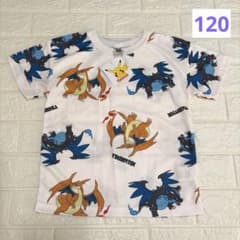 ポケモン　半袖Tシャツ　メッシュ　サイズ120㎝　メガリザードンXYのサムネイル