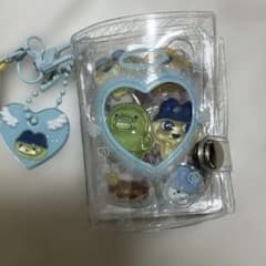 ミニシール帳キーホルダー　水色　完成品　おすそわけのサムネイル