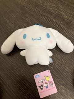 シナモロール サンリオキャラクターズ　ふんわりほっぺ がま口ポーチ　①