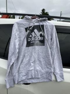 adidas アディダス パーカーグレーLのサムネイル