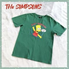 【THe SIMPSONS】90s バートシンプソンTシャツ グリーン Lのサムネイル