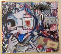 オリジナル 手描きイラスト ミニ色紙 病み絵のサムネイル