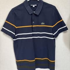 LACOSTE polo shirt navy border
