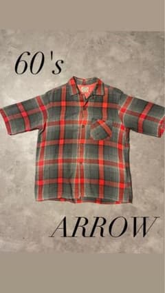 60's  アロー  ARROW  オープンカラーシャツのサムネイル