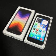 iPhone SE 3세대 SIM 프리 64GB 미드나이트 수리 경력 없음